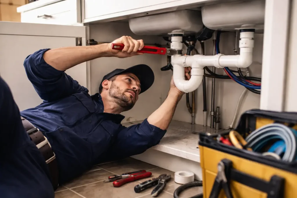 Kitchen sink plumbing